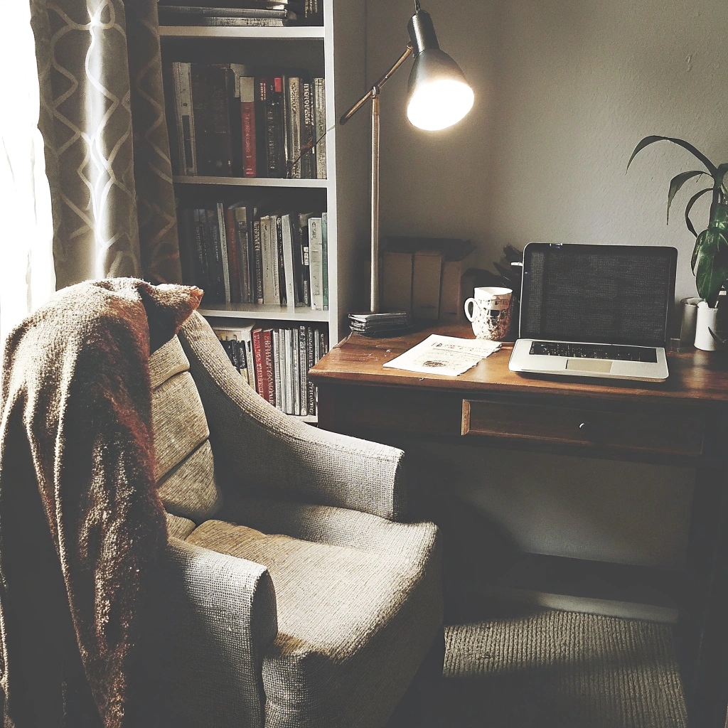 1 homeoffice light Освещение для домашнего кабинета: как создать комфортную атмосферу