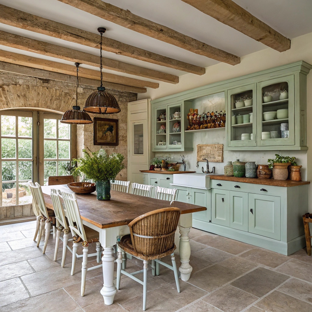 rustic farmhouse living room with warm 3 Стиль гранж: погружение в атмосферу бунтарского шика