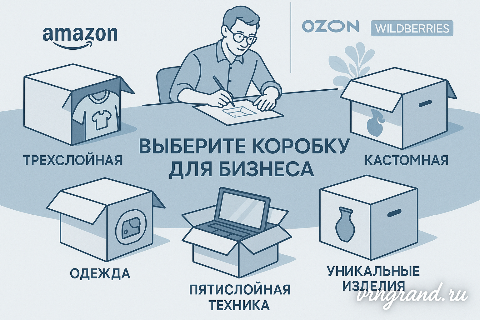 Коробки для маркетплейсов: как выбрать упаковку для бизнеса в 2025 году